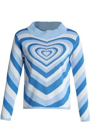 Style Core Aesthetics, New Style Trends - Heart Sweater Y2K