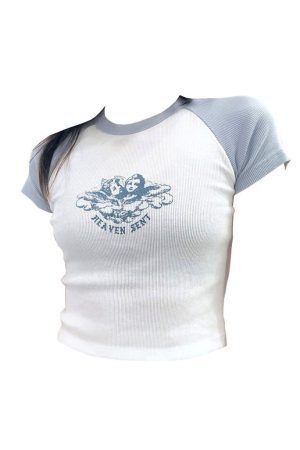 Style Core Aesthetics, New Style Trends - Heaven Sent Crop Top