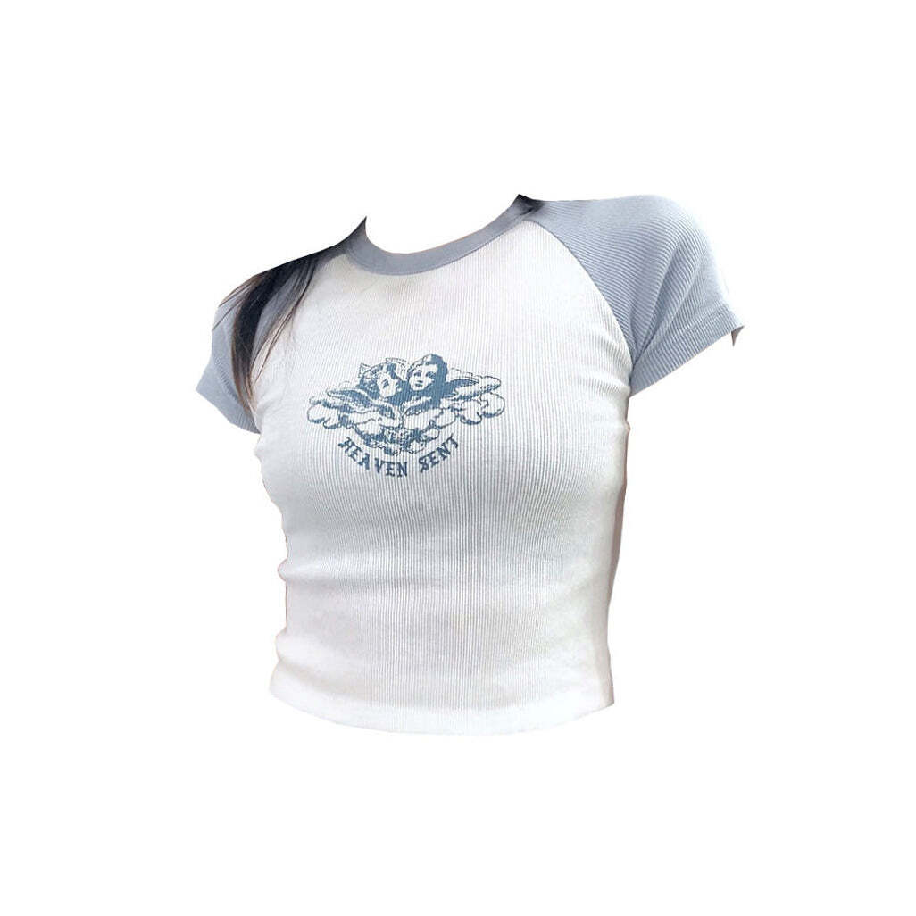 Style Core Aesthetics, New Style Trends - Heaven Sent Crop Top