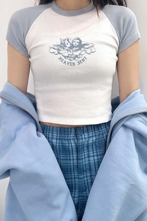 Style Core Aesthetics, New Style Trends - Heaven Sent Crop Top