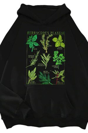 Style Core Aesthetics, New Style Trends - Herbaceous Plantae Hoodie
