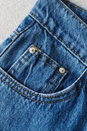 Style Core Aesthetics, New Style Trends - High Waist Casual Washed Jeans