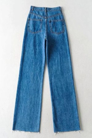 Style Core Aesthetics, New Style Trends - High Waist Casual Washed Jeans