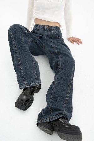 Style Core Aesthetics, New Style Trends - High Waisted Wide Leg Jeans