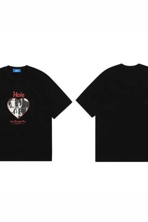 Style Core Aesthetics, New Style Trends - Hole cotton T-shirt