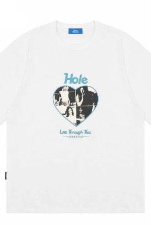Style Core Aesthetics, New Style Trends - Hole cotton T-shirt