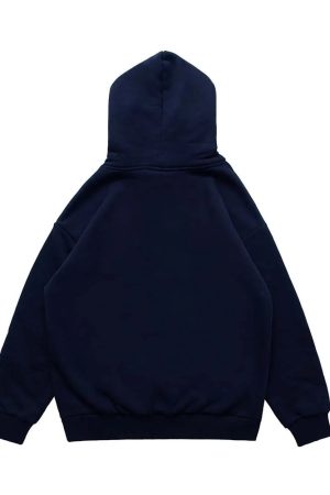 Style Core Aesthetics, New Style Trends - Hoodie avec le Mini Tee Patch en Polaire