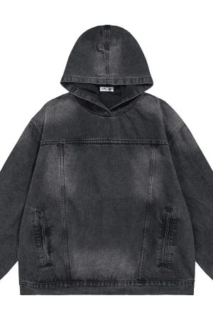 Style Core Aesthetics, New Style Trends - Hoodie Jean Y2K