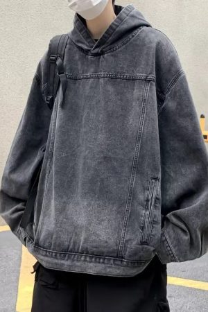 Style Core Aesthetics, New Style Trends - Hoodie Jean Y2K