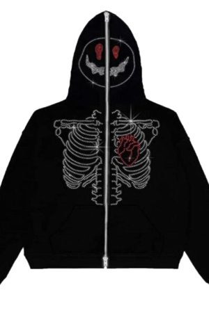 Style Core Aesthetics, New Style Trends - Hoodie Phantom Heart