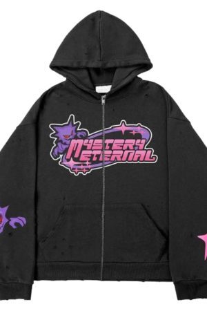 Style Core Aesthetics, New Style Trends - Hoodie Zippé Ectoplasma