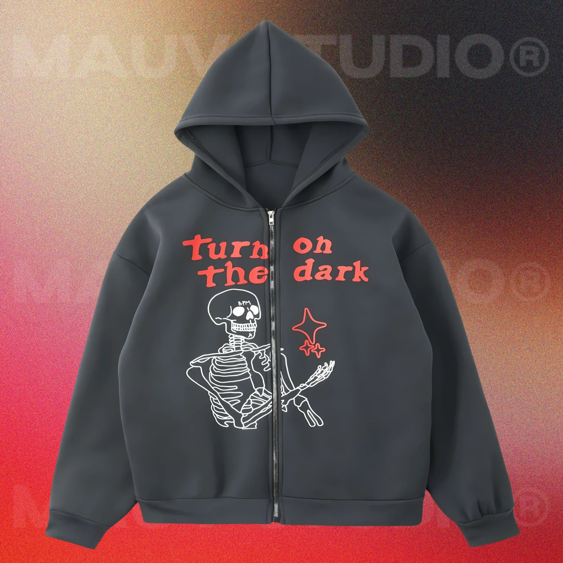 Style Core Aesthetics, New Style Trends - Hoodie zippé Skeleton Style Core Aesthetics, New Style Trends - Hoodie zippé Skeleton