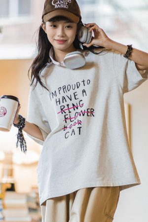 Style Core Aesthetics, New Style Trends - I'm Proud To Have A Cat Tee
