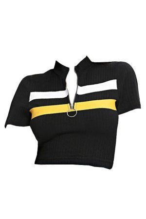 Style Core Aesthetics, New Style Trends - Incognito Ribbed Top