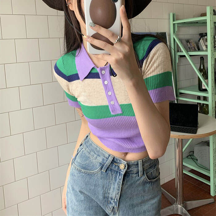 Style Core Aesthetics, New Style Trends - Indie Aesthetic Ribbed Crop Top Style Core Aesthetics, New Style Trends - Indie Aesthetic Ribbed Crop Top