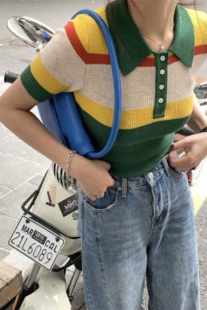 Style Core Aesthetics, New Style Trends - Indie Aesthetic Ribbed Crop Top