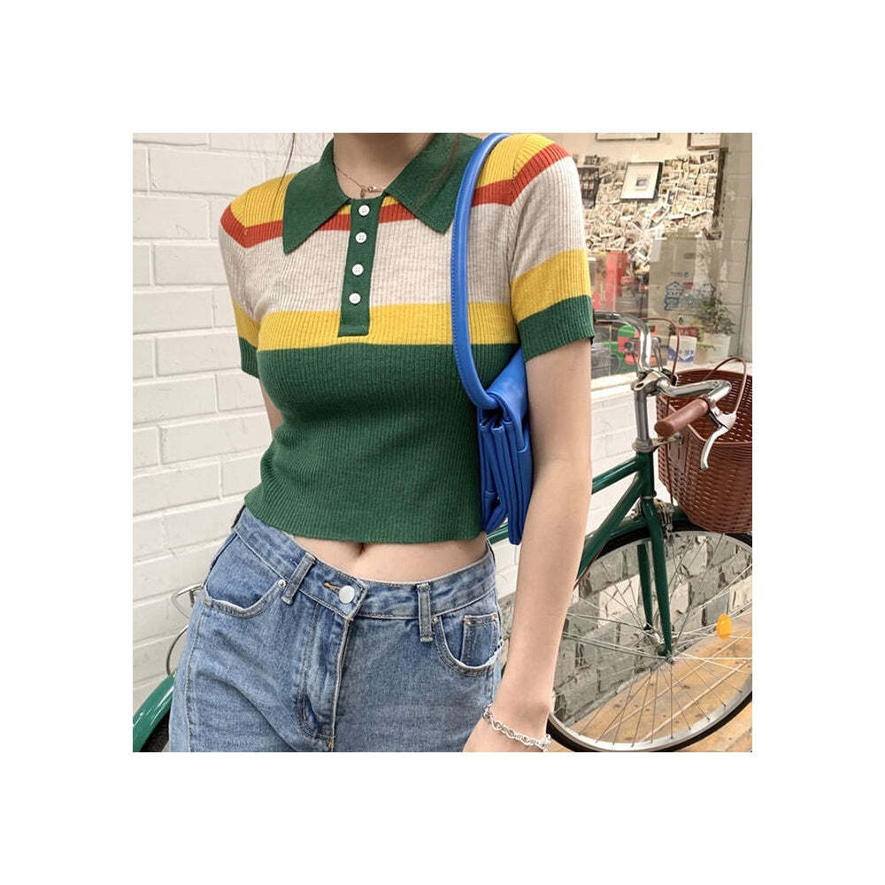 Style Core Aesthetics, New Style Trends - Indie Aesthetic Ribbed Crop Top Style Core Aesthetics, New Style Trends - Indie Aesthetic Ribbed Crop Top