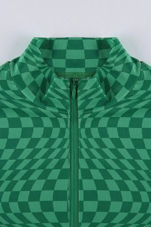 Style Core Aesthetics, New Style Trends - Indie Aesthetic Zip Up Top