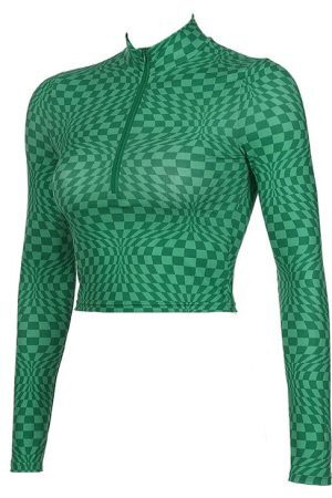 Style Core Aesthetics, New Style Trends - Indie Aesthetic Zip Up Top