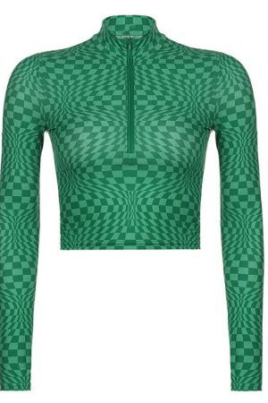 Style Core Aesthetics, New Style Trends - Indie Aesthetic Zip Up Top