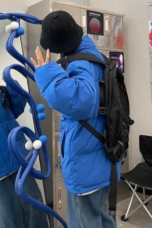 Style Core Aesthetics, New Style Trends - Indie High Neck Puffer Jacket