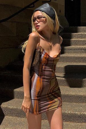 Style Core Aesthetics, New Style Trends - Indie Mesh Bodycon Mini Dress