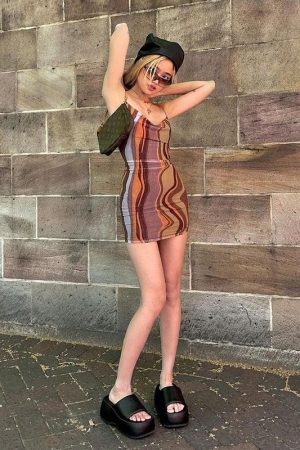 Style Core Aesthetics, New Style Trends - Indie Mesh Bodycon Mini Dress