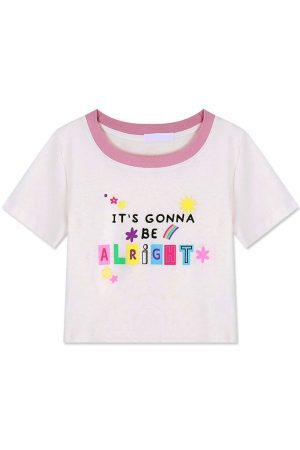 Style Core Aesthetics, New Style Trends - It's Gonna Be Alright Crop Top