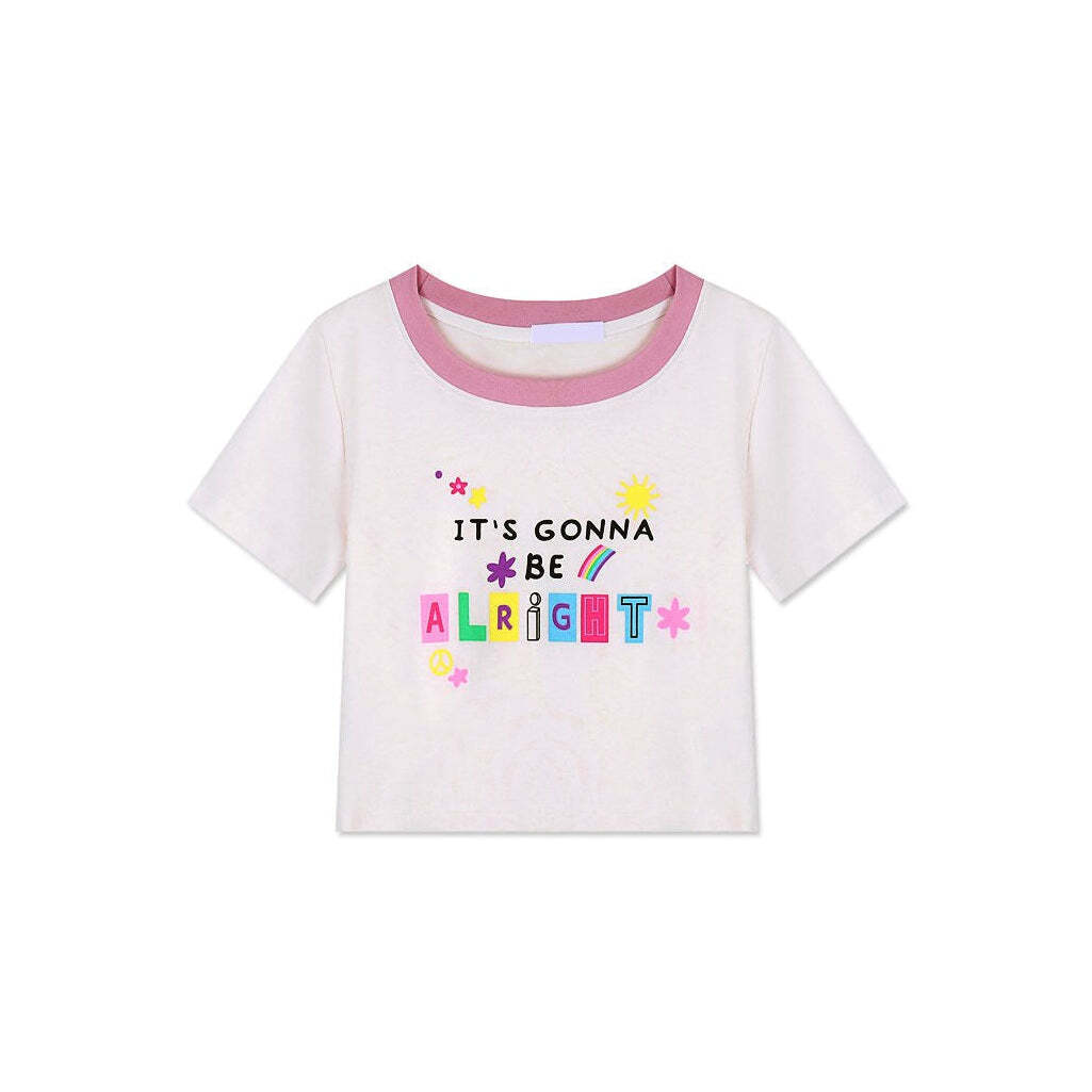 Style Core Aesthetics, New Style Trends - It's Gonna Be Alright Crop Top Style Core Aesthetics, New Style Trends - It's Gonna Be Alright Crop Top