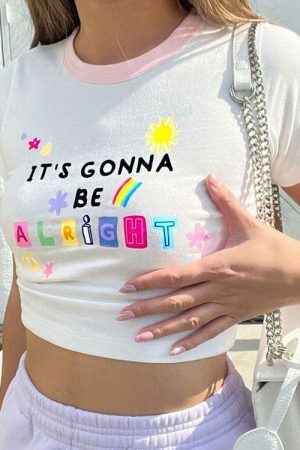 Style Core Aesthetics, New Style Trends - It's Gonna Be Alright Crop Top