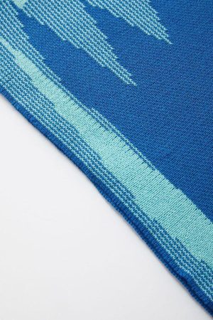 Style Core Aesthetics, New Style Trends - Jacquard Cropped Knit Tank Top