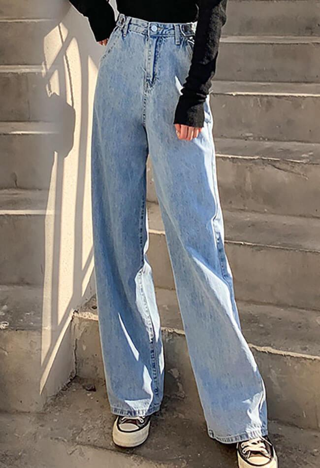 Style Core Aesthetics, New Style Trends - Jean boyfriend ample taille haute Style Core Aesthetics, New Style Trends - Jean boyfriend ample taille haute
