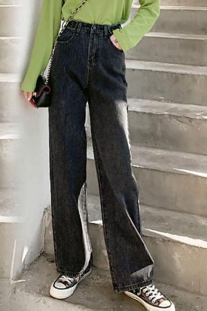 Style Core Aesthetics, New Style Trends - Jean boyfriend ample taille haute