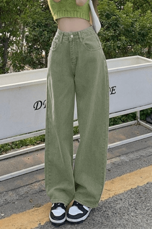 Style Core Aesthetics, New Style Trends - Jean boyfriend baggy légèrement délavé