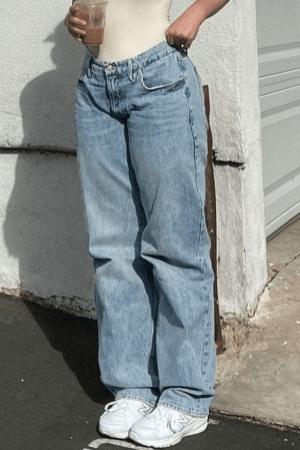Style Core Aesthetics, New Style Trends - Jean boyfriend classique délavé moyen