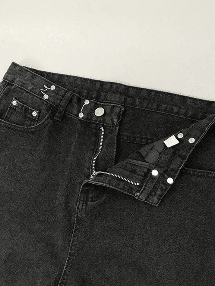 Style Core Aesthetics, New Style Trends - Jean boyfriend délavé foncé Y2K Style Core Aesthetics, New Style Trends - Jean boyfriend délavé foncé Y2K