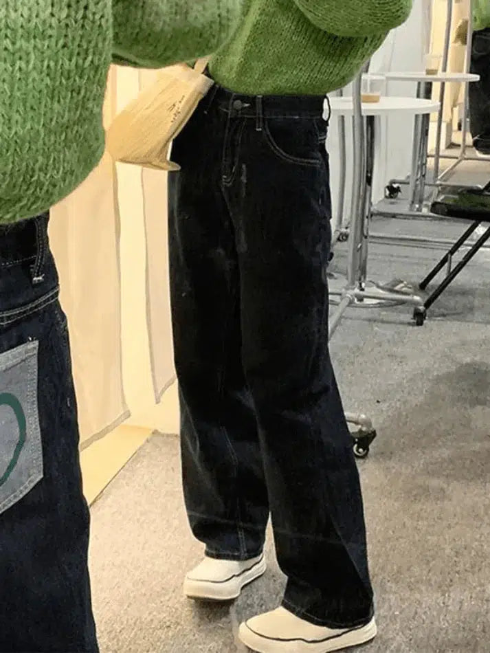 Style Core Aesthetics, New Style Trends - Jean boyfriend à patch au dos Style Core Aesthetics, New Style Trends - Jean boyfriend à patch au dos