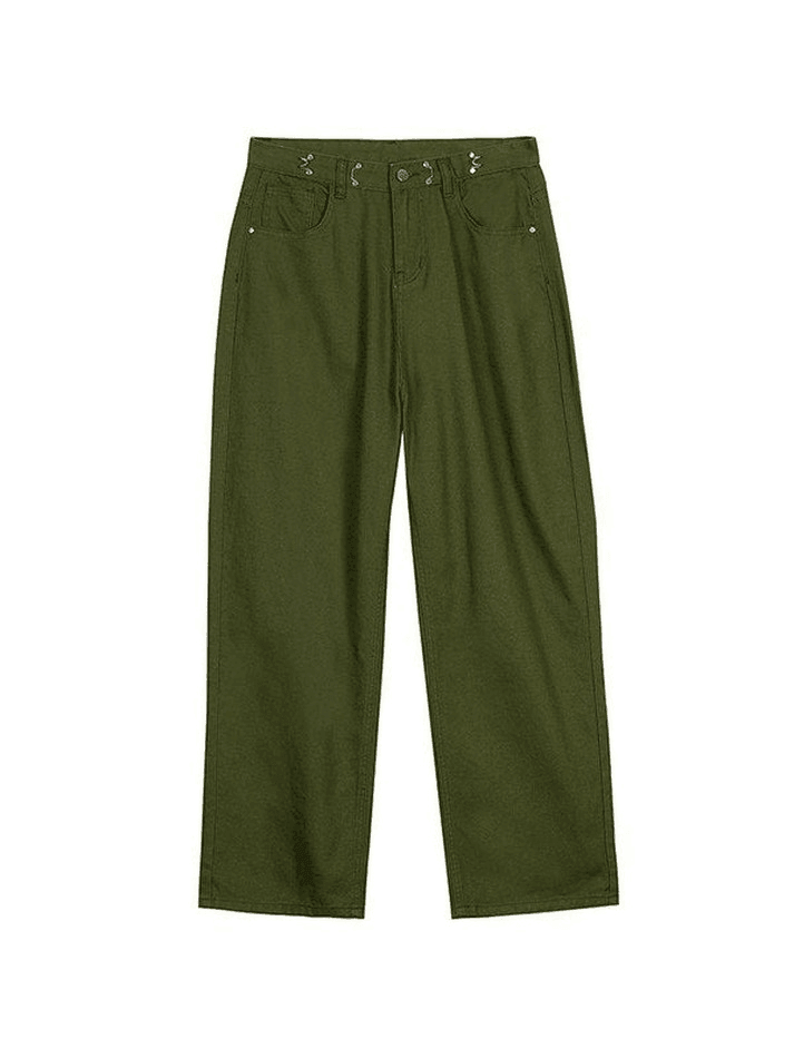 Style Core Aesthetics, New Style Trends - Jean cargo baggy vert vintage Style Core Aesthetics, New Style Trends - Jean cargo baggy vert vintage