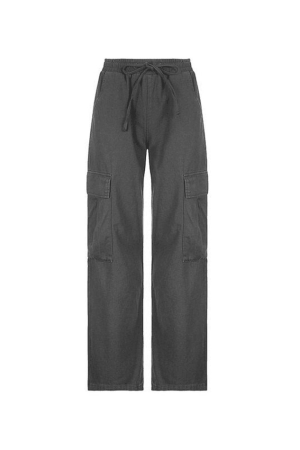 Style Core Aesthetics, New Style Trends - Jean cargo baggy vintage avec poches