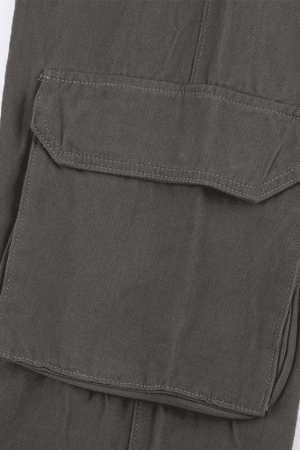 Style Core Aesthetics, New Style Trends - Jean cargo baggy vintage à poches plaquées