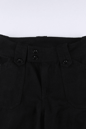 Style Core Aesthetics, New Style Trends - Jean cargo droit boutonné