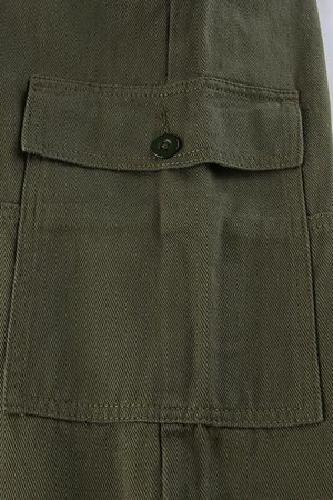 Style Core Aesthetics, New Style Trends - Jean cargo droit à poches plaquées