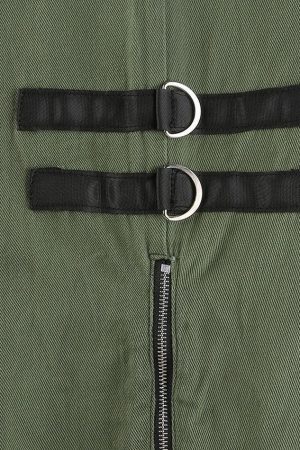 Style Core Aesthetics, New Style Trends - Jean cargo à fermeture éclair et décor métallique