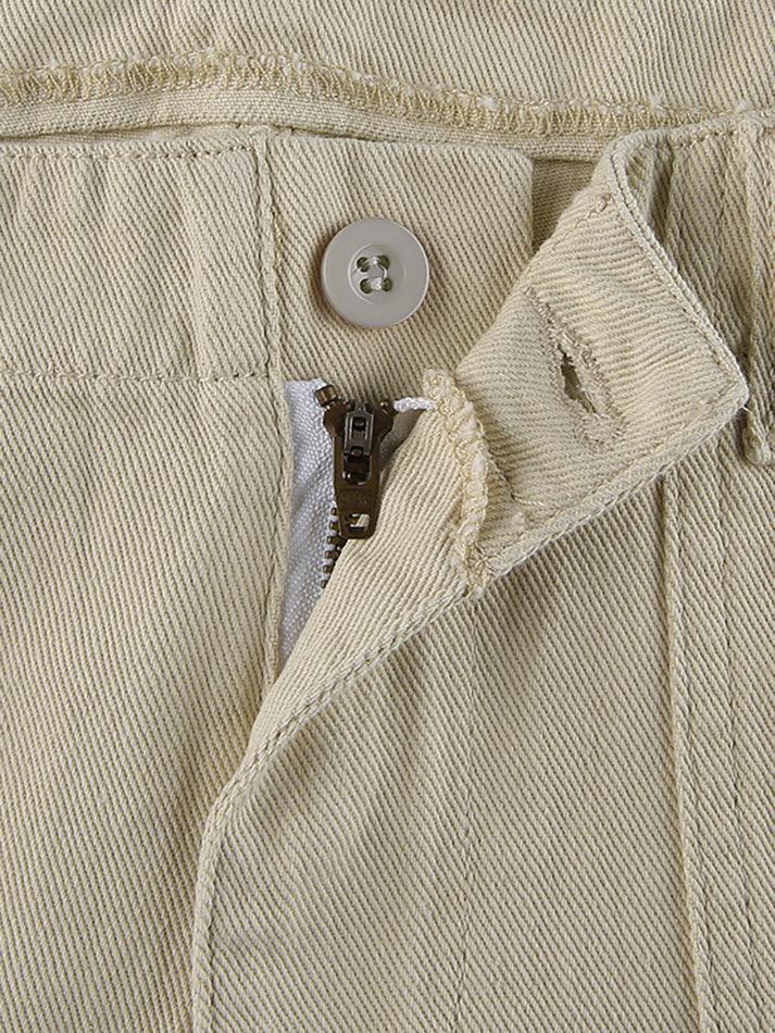 Style Core Aesthetics, New Style Trends - Jean cargo à jambe droite et poche Style Core Aesthetics, New Style Trends - Jean cargo à jambe droite et poche