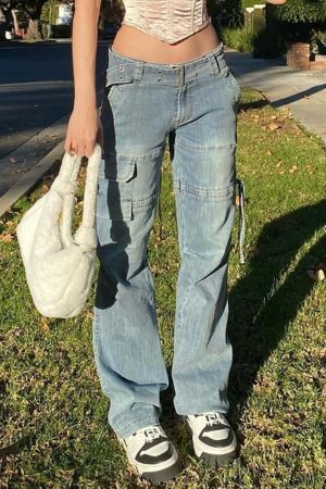 Style Core Aesthetics, New Style Trends - Jean cargo Splice taille mi-haute