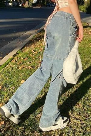 Style Core Aesthetics, New Style Trends - Jean cargo Splice taille mi-haute