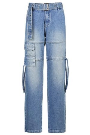 Style Core Aesthetics, New Style Trends - Jean cargo Splice taille mi-haute