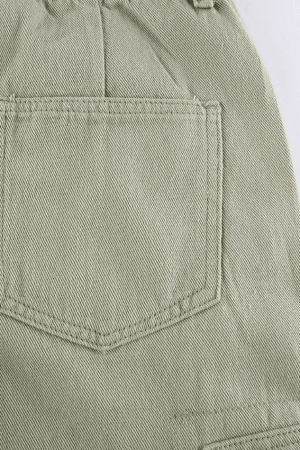 Style Core Aesthetics, New Style Trends - Jean cargo vert délavé avec poche