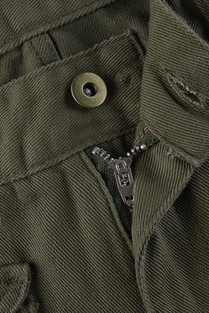 Style Core Aesthetics, New Style Trends - Jean cargo vintage avec poche à boucle