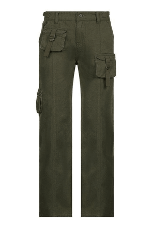 Style Core Aesthetics, New Style Trends - Jean cargo vintage avec poche à boucle